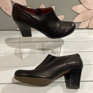 8.5 Belle Leather Booties 3” heel